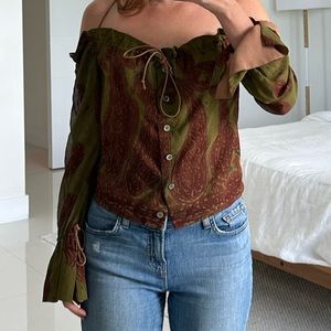 Vintage Romeo Gigli Off-The-Shoulder Top